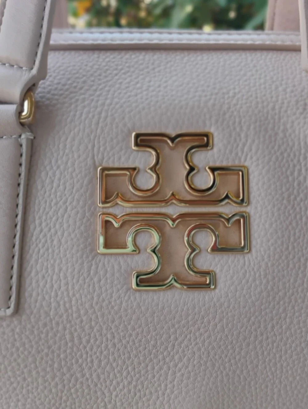 Tory Burch-Britten Pebbled Leather Satchel (Pink Moon 🩷🌙) Dust Bag Included